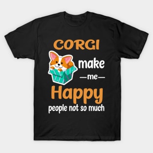 Corgi Make Me Happy (210) T-Shirt